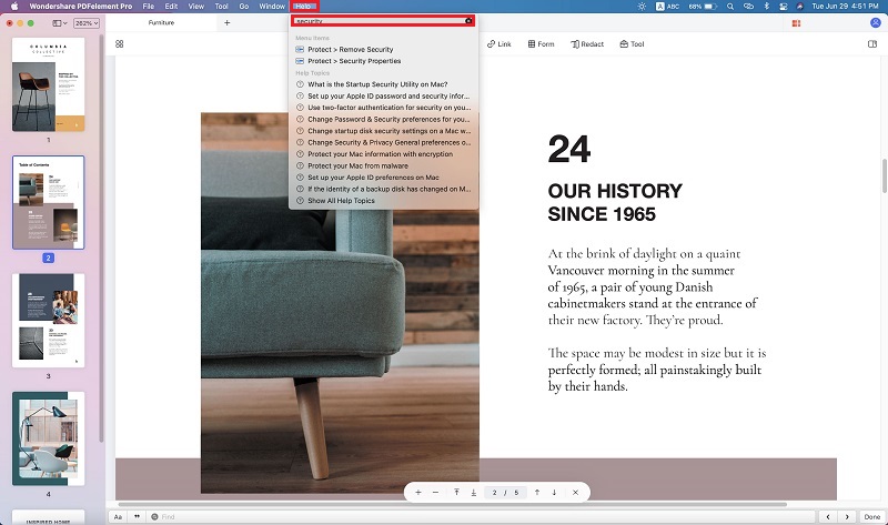 search for words in a pdf mac